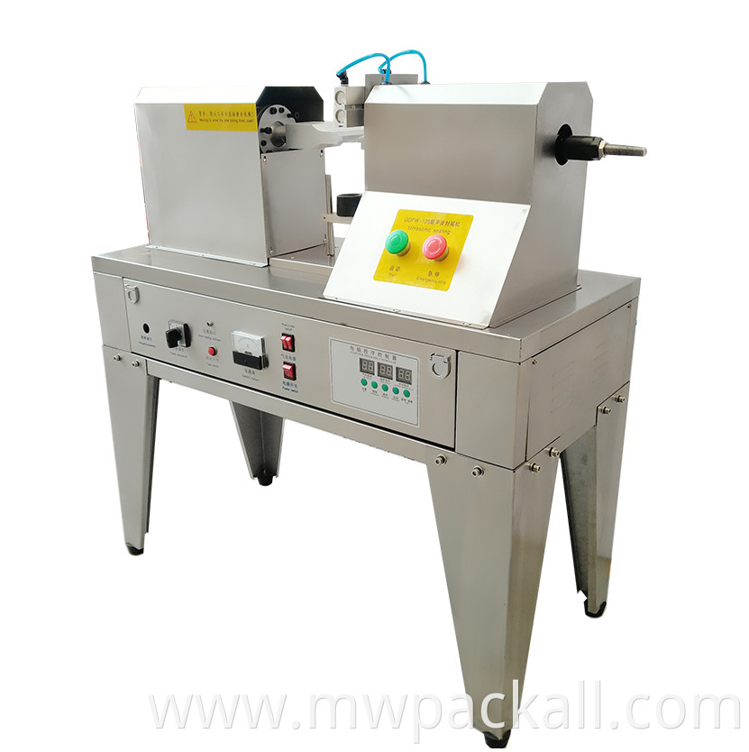 Ultrasonic cosmetic plastic tube tail welding machine with pneumatic